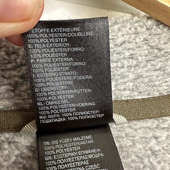 The North Face Crescent Sunset Full Zip Fleece Jacket Button Detail Size Medium - Picture 15 of 15